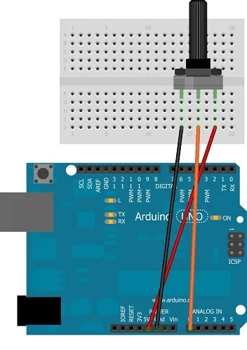 potenziometro arduino