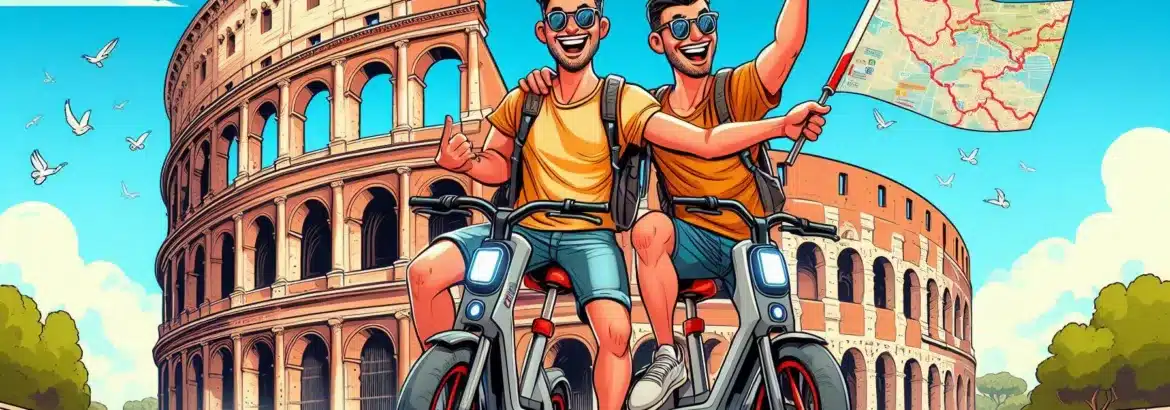 In e-bike da napoli a roma
